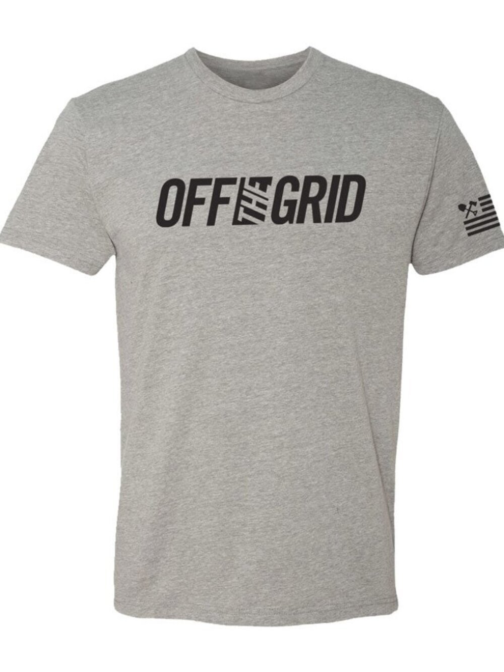 Off The Grid Surplus Off The Grid Solid Logo S/S Tee Shirt - Deep Heather